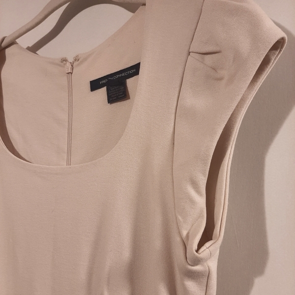 French Connection cream dress sz 4 - Picture 5 of 8